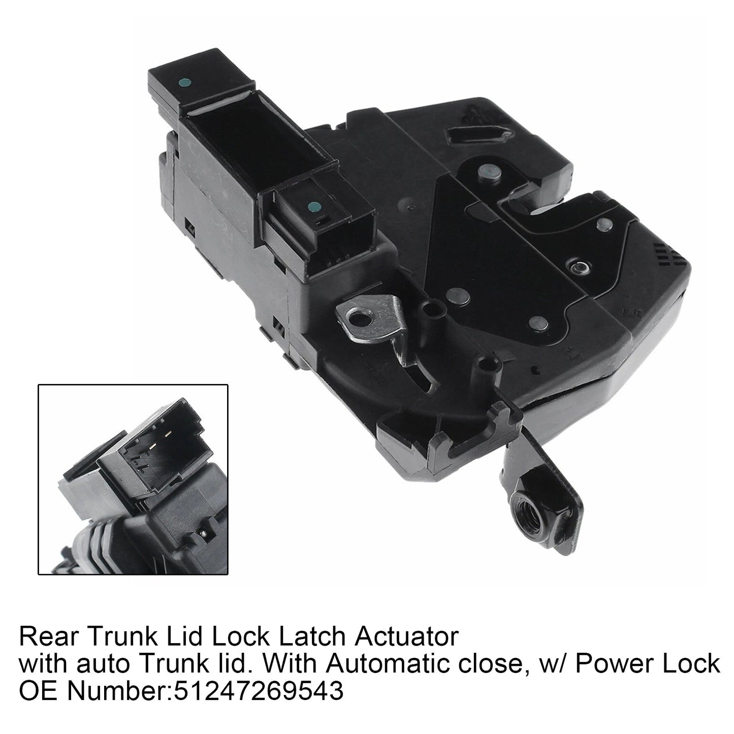 Attuatore di chiusura del portellone posteriore del bagagliaio BMW 328i xDrive F31 2014-2015 51247269543