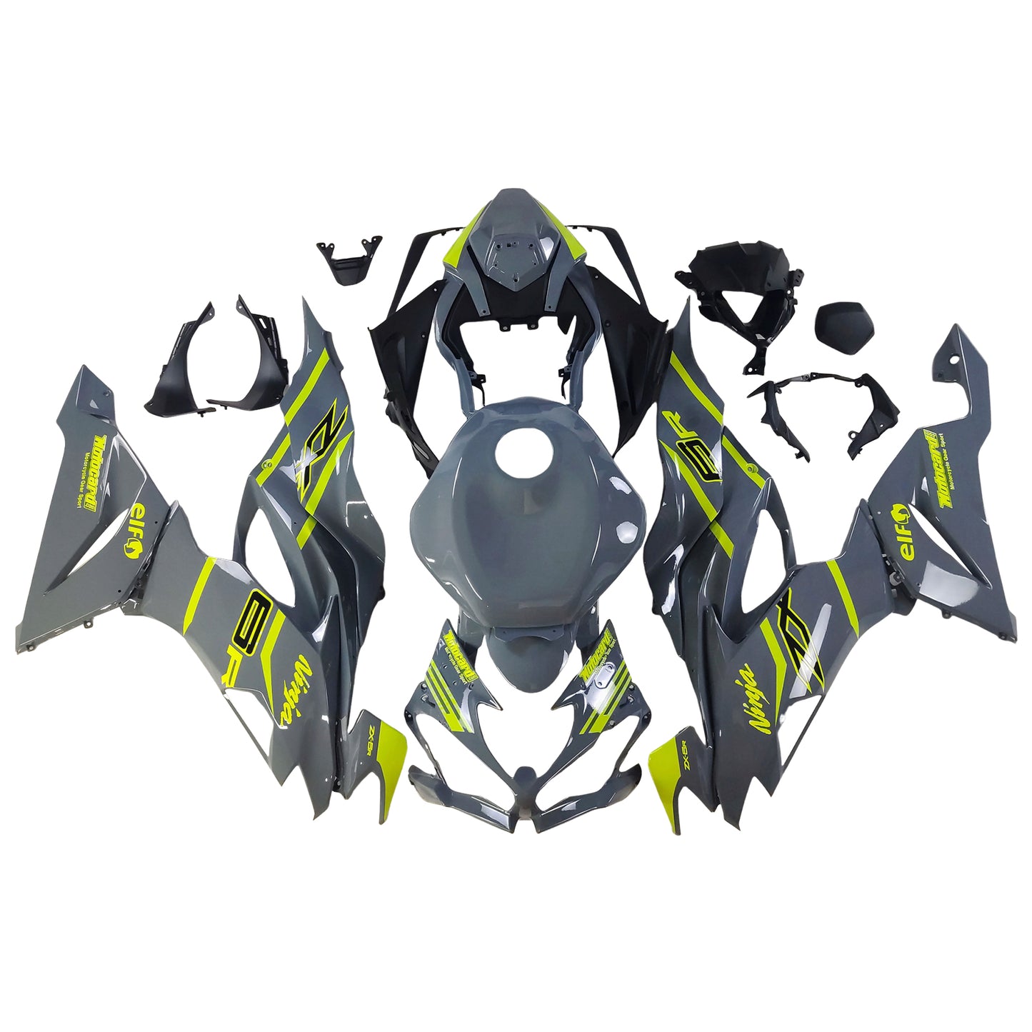 Kit carenatura BODYWORK ABS di plastica per Kawasaki ZX6R 2019-2023