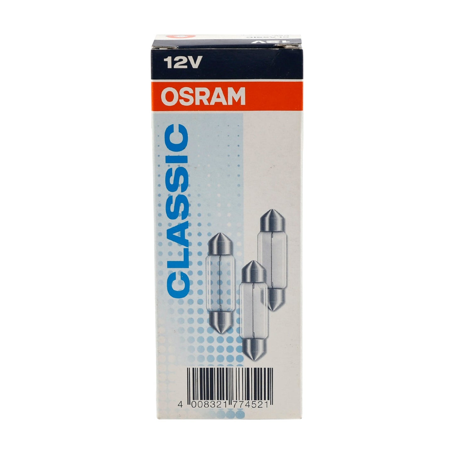 Lampadina tubolare per auto, 10 pezzi, C5W SV8.5 36 mm, 6418, 12 V, 5 W, per OSRAM