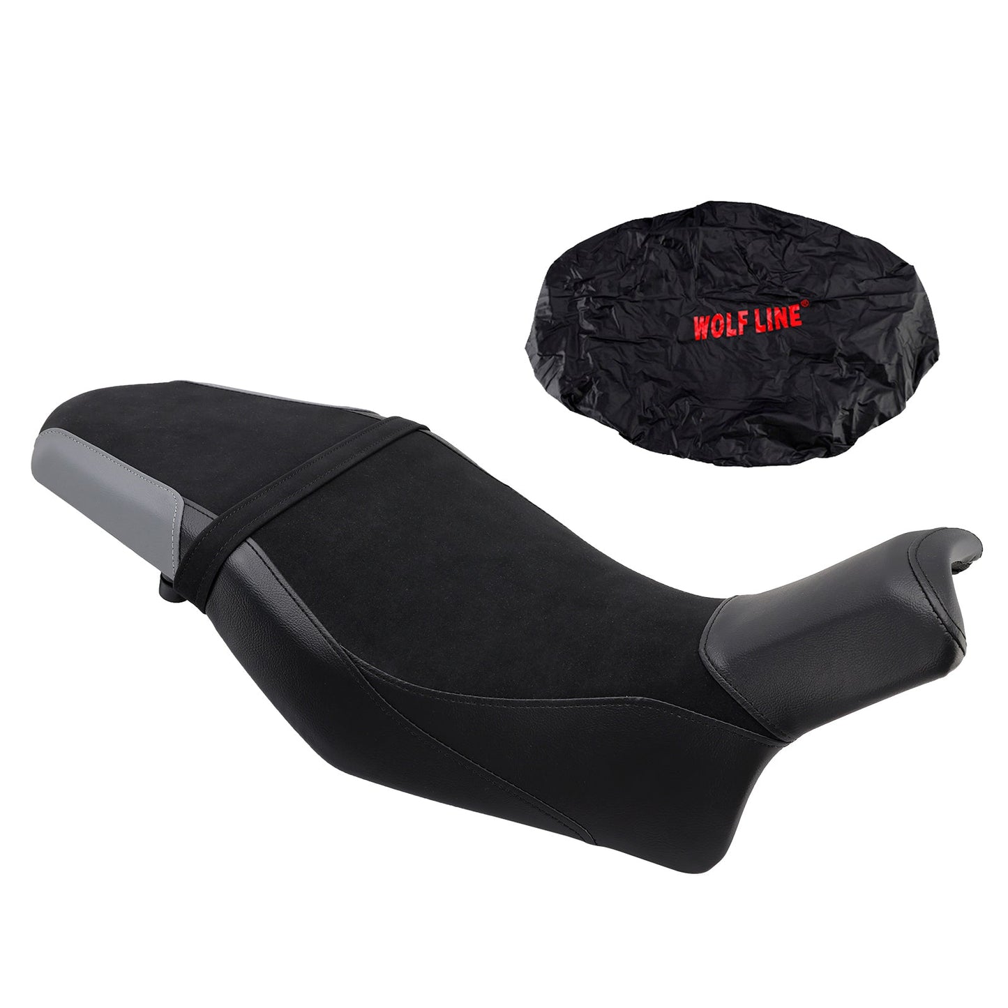 Sella passeggero completa per Suzuki Katana 2019-2024 +20 mm, nera