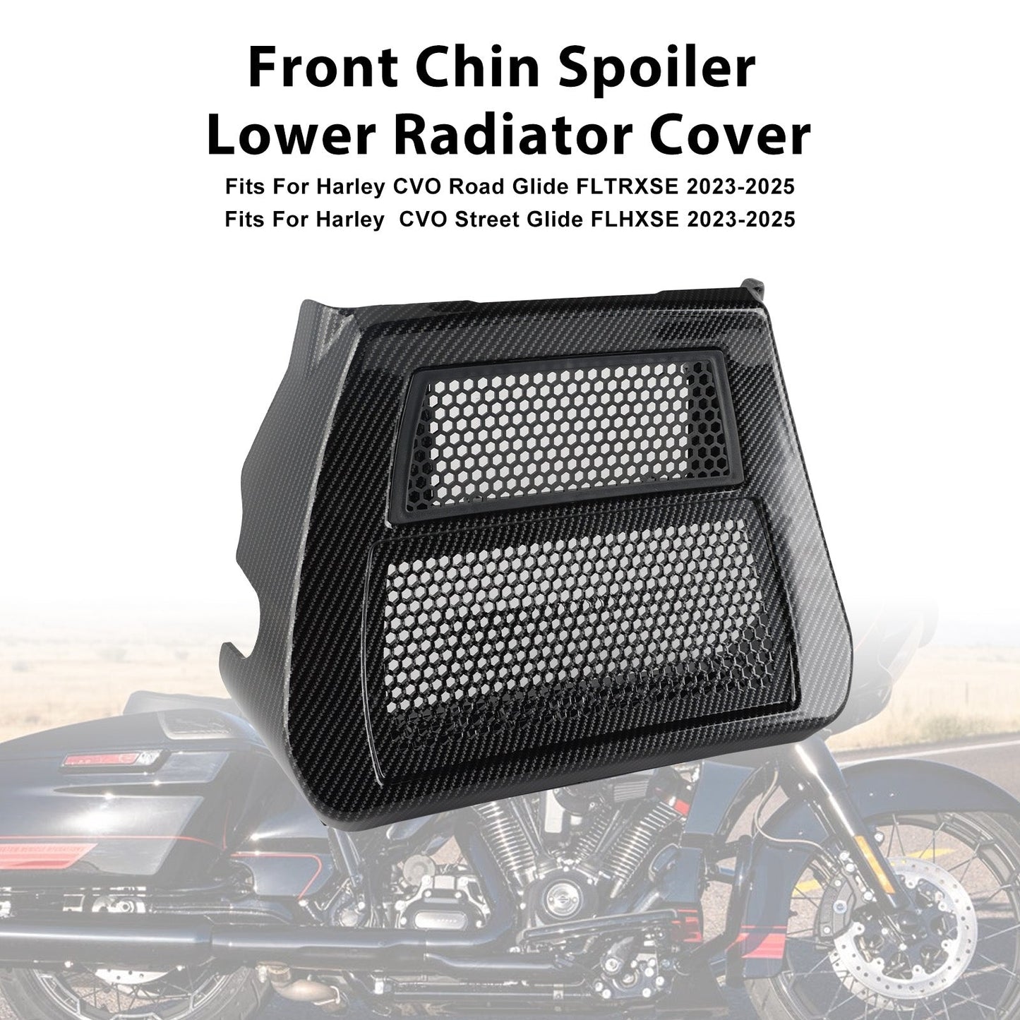 Protezione radiatore spoiler inferiore per Harley CVO Street Glide FLHXSE 2023-2025