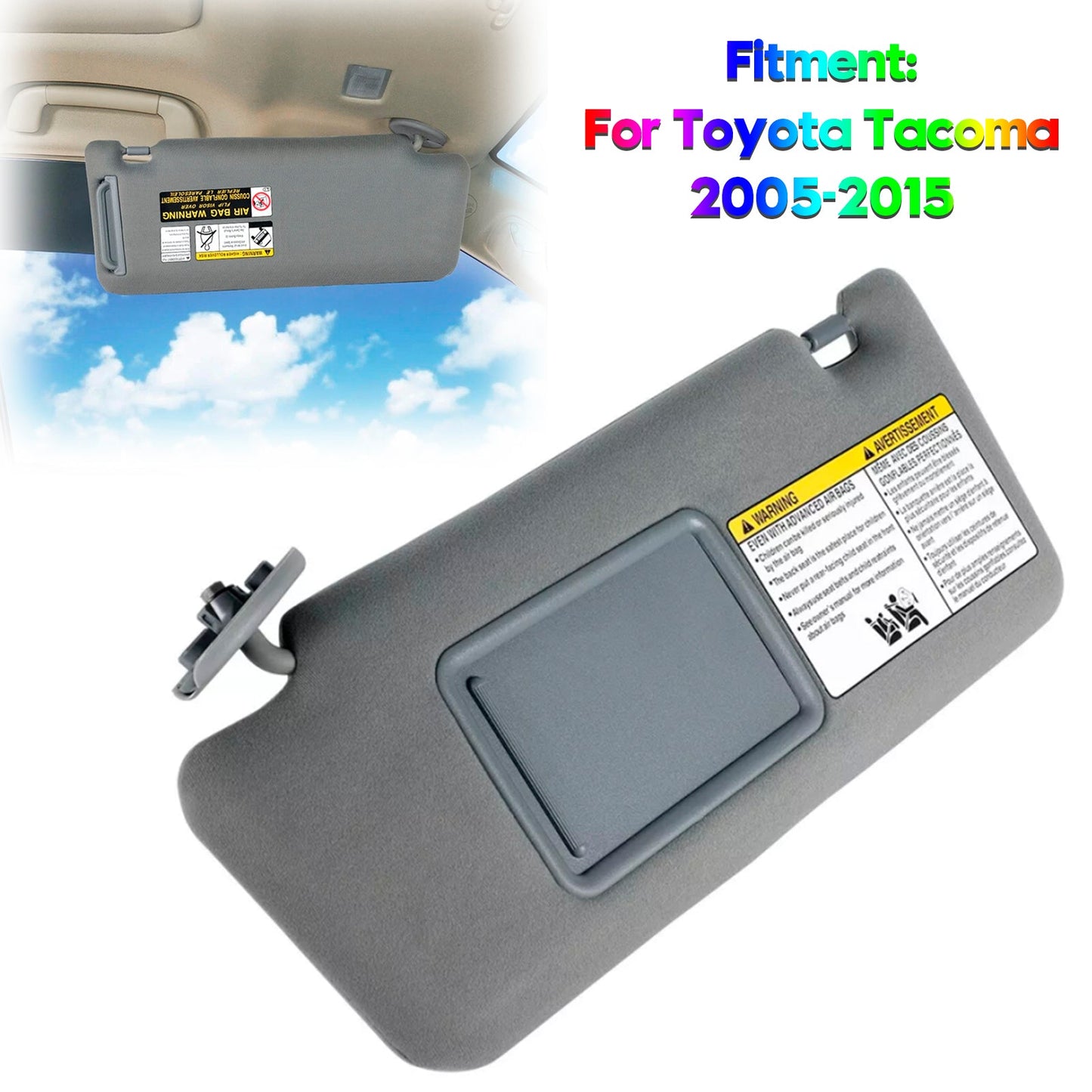 Visiera parasole sinistra grigia Toyota Tacoma 2005-2015 74320-04181-B1