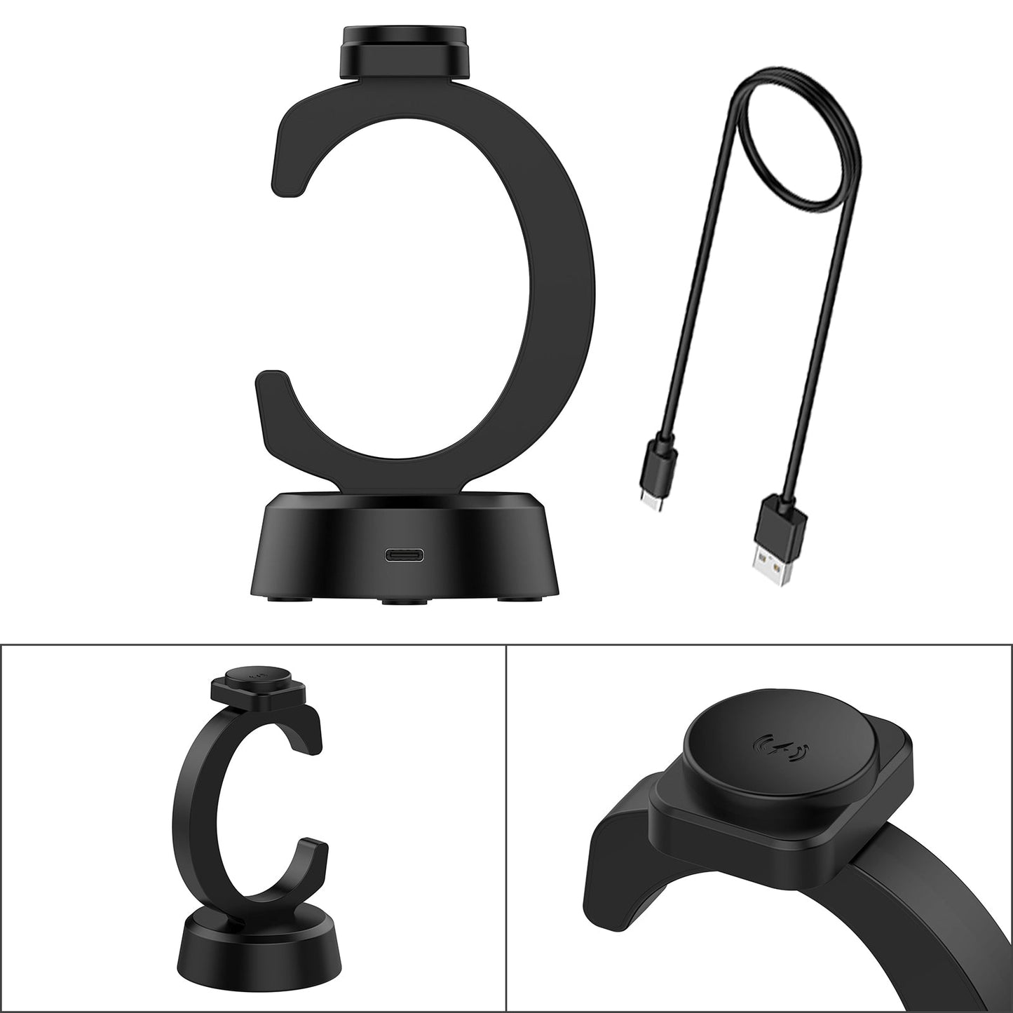 Supporto per dock di ricarica wireless a forma di C per 44/4 classic/3/Active 2/Active 1