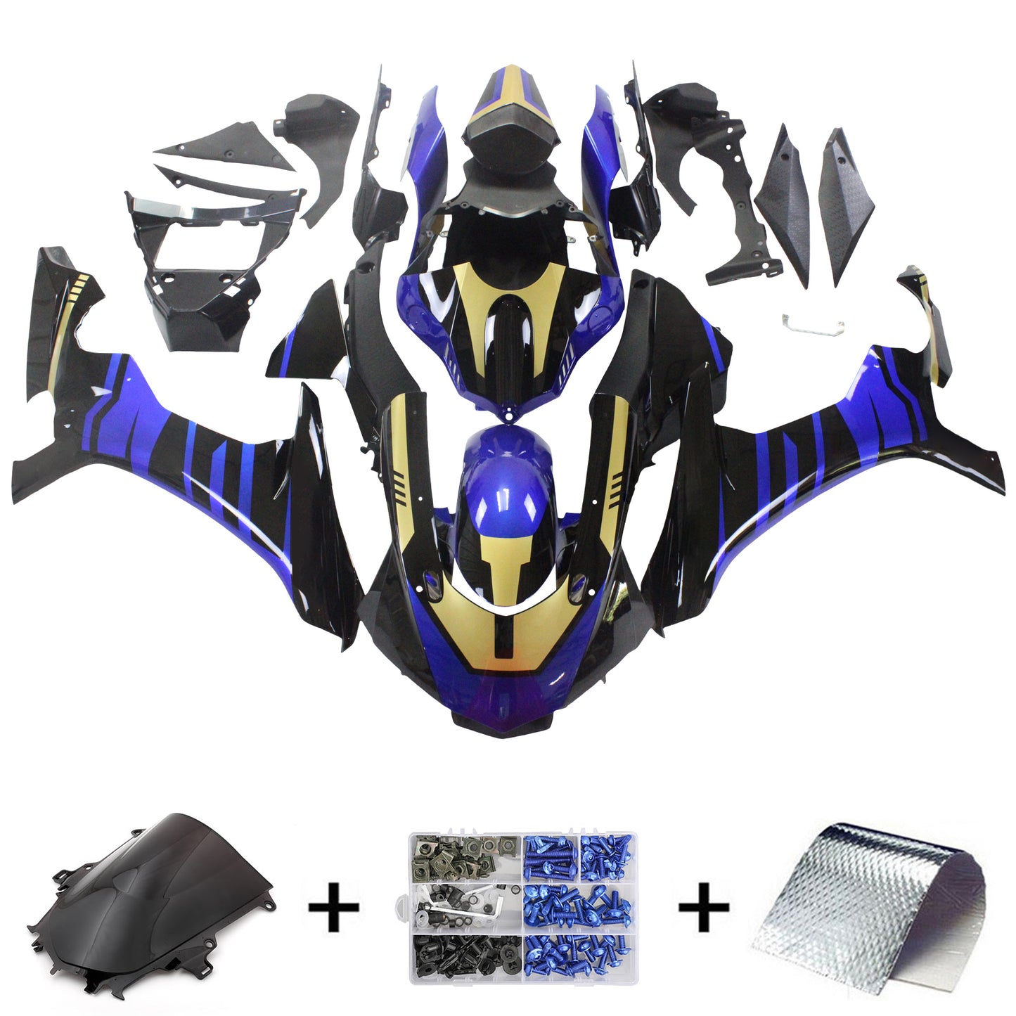 Kit carena iniezione carrozzeria in plastica ABS adatta per Yamaha YZF 1000 R1 2015-2019