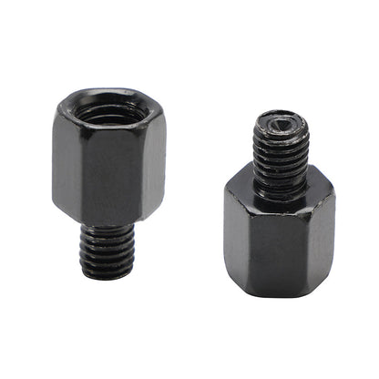 2 adattatori universali per specchietti retrovisori per moto e scooter da 10 mm in retromarcia a 8 mm standard