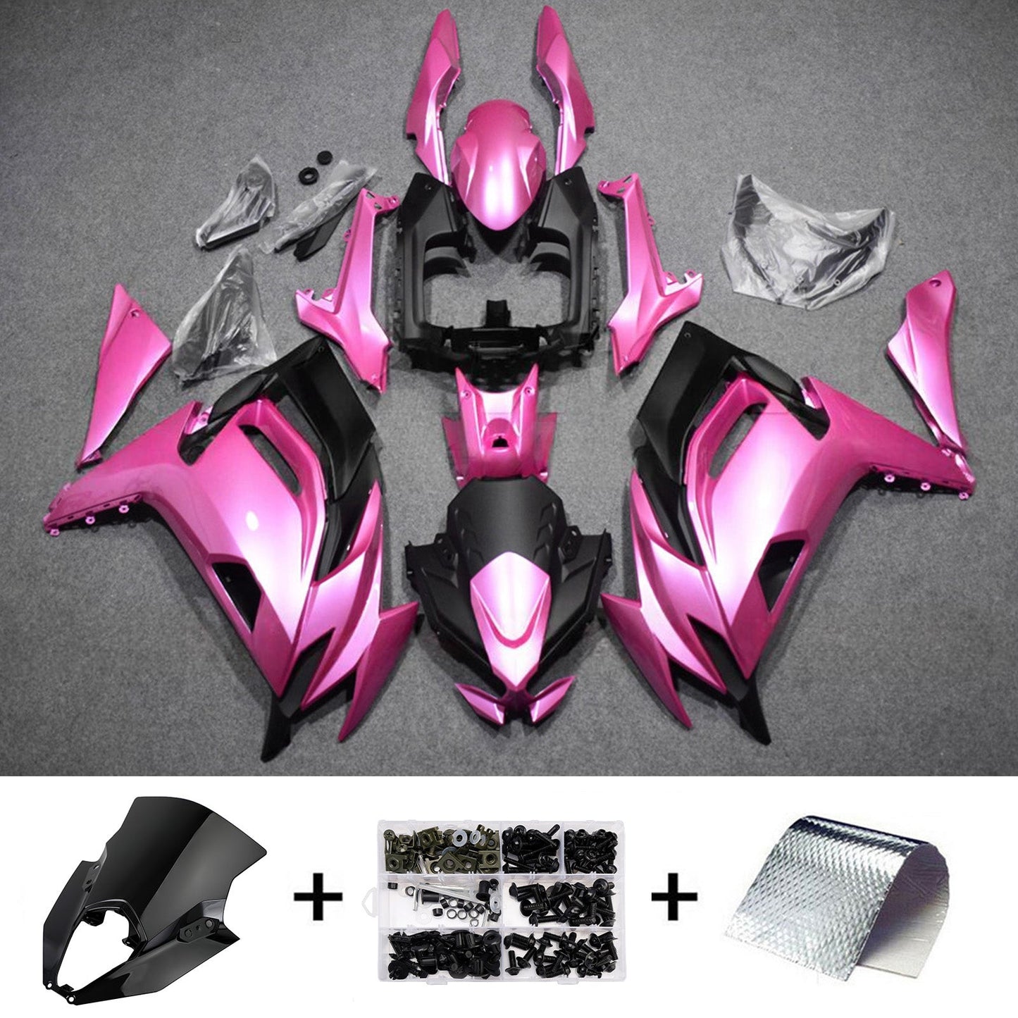 Kit carenatura iniezione ABS adatto per Kawasaki ER-6F Ninja650 2020-2026