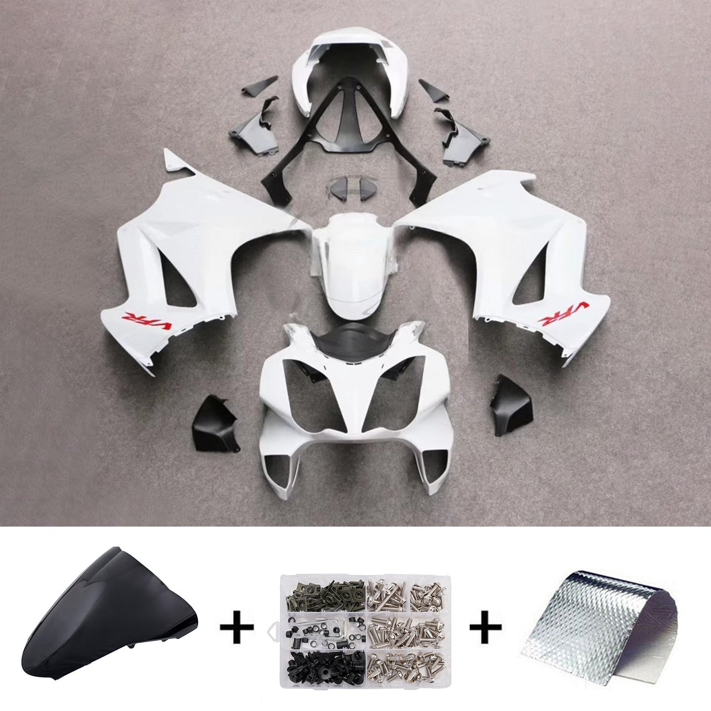Carena in plastica ABS stampata a iniezione, compatibile con Honda VFR800 2002-2012