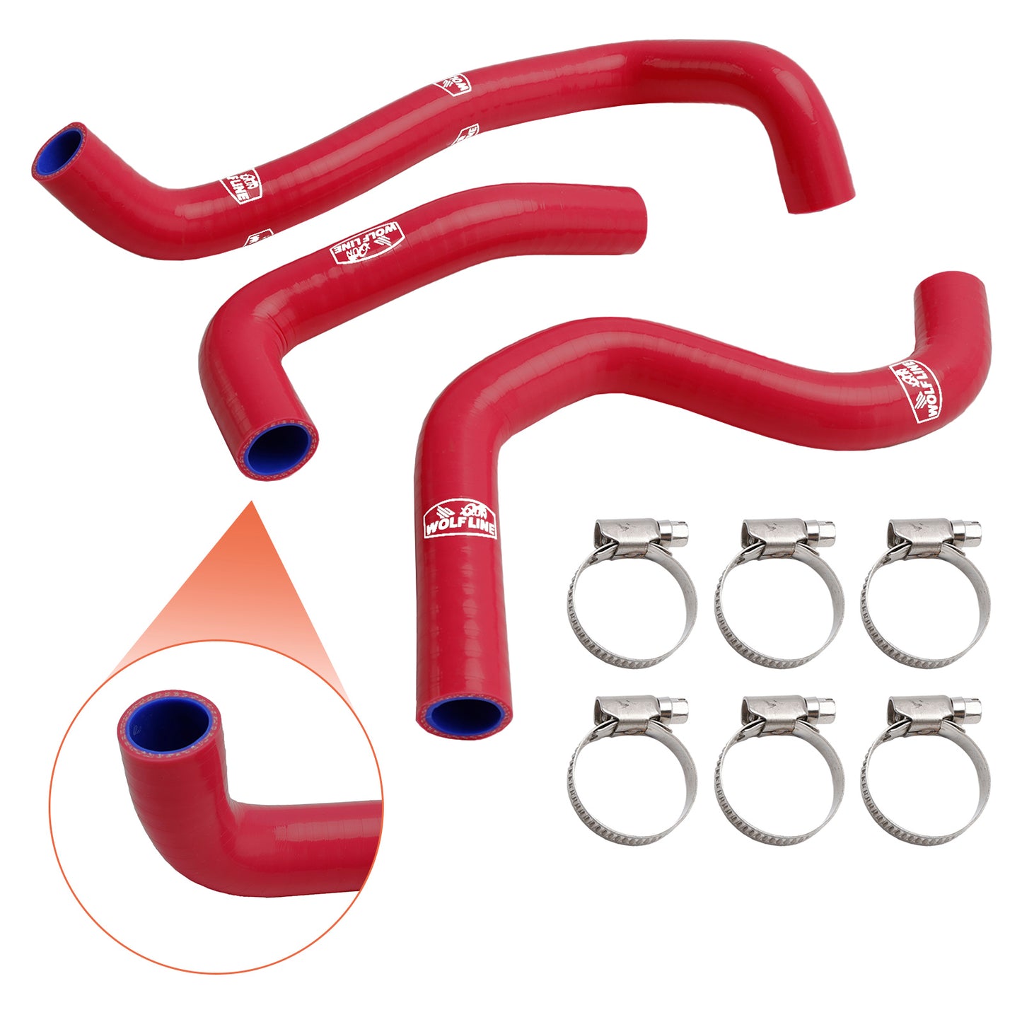 Kit tubo flessibile refrigerante radiatore in silicone per Street Triple 765 R RS 2020-2022