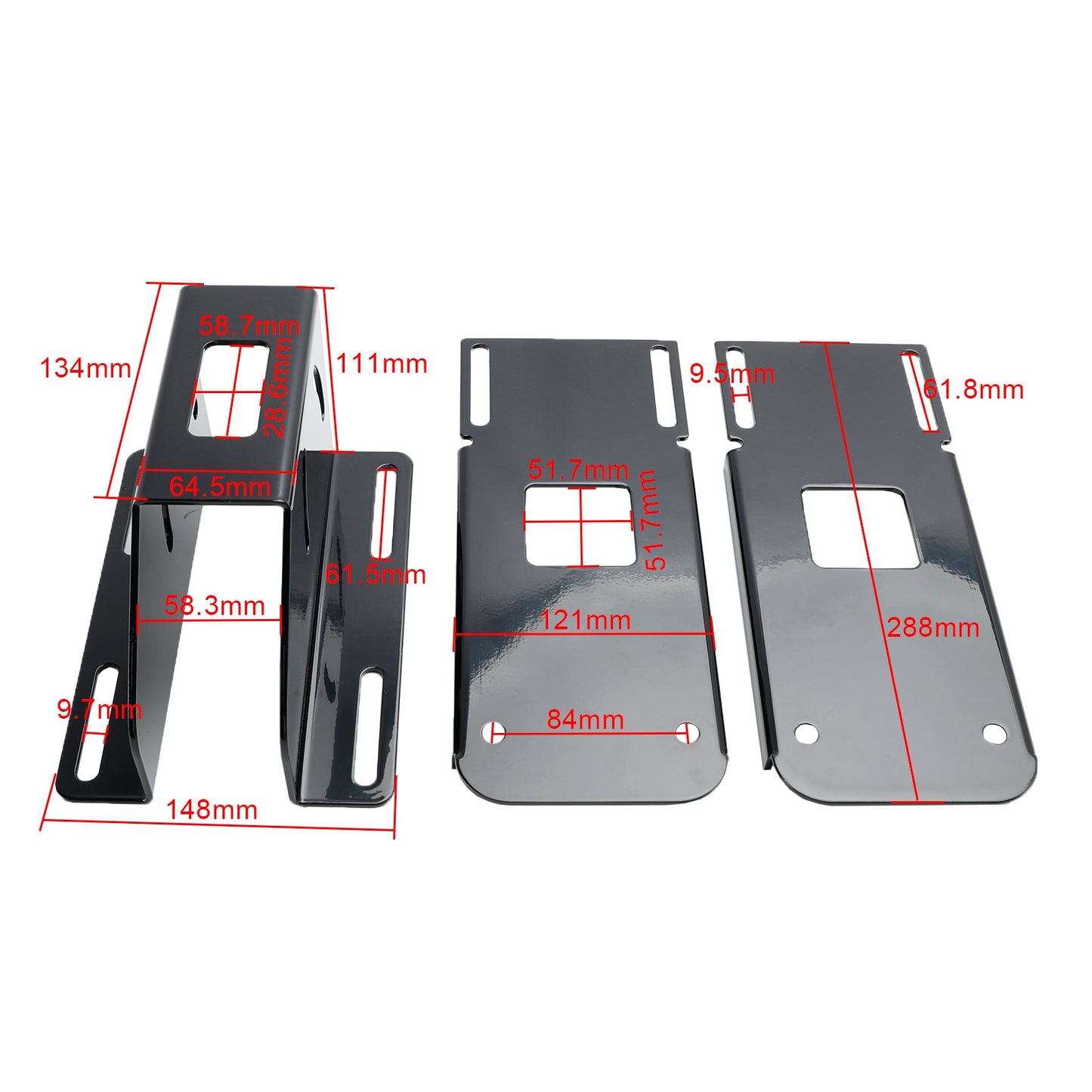 Kit staffe di montaggio carenatura regolabile Harley Touring Road Glide 2004-2013