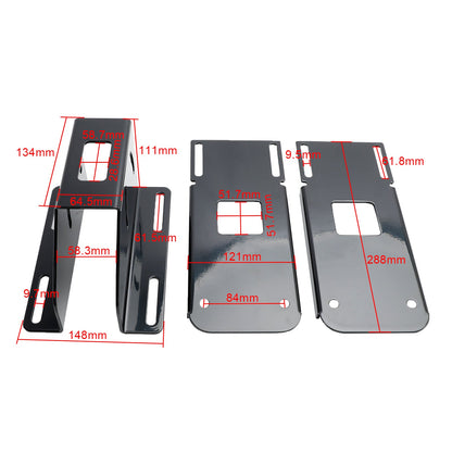 Kit staffe di montaggio carenatura regolabile Harley Touring Road Glide 2004-2013