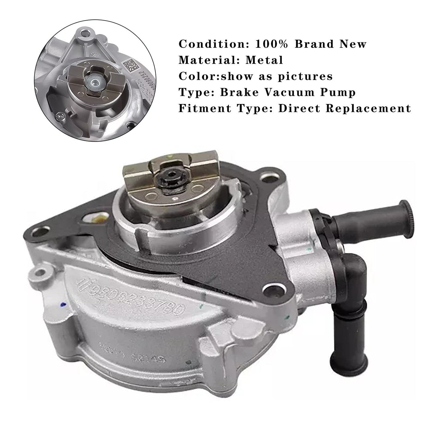 Pompa del vuoto del freno Citroen C3 Aircross II 1.2 PureTech dal 2017 in poi 9827166480 9812535980 91220