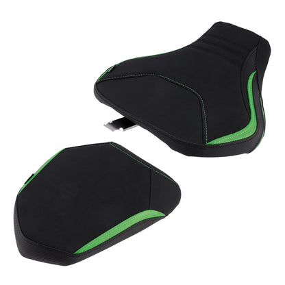 Kit cuscini passeggero Raider anteriori e posteriori per Kawasaki Ninja H2 Sx 2022-2025, colore verde.