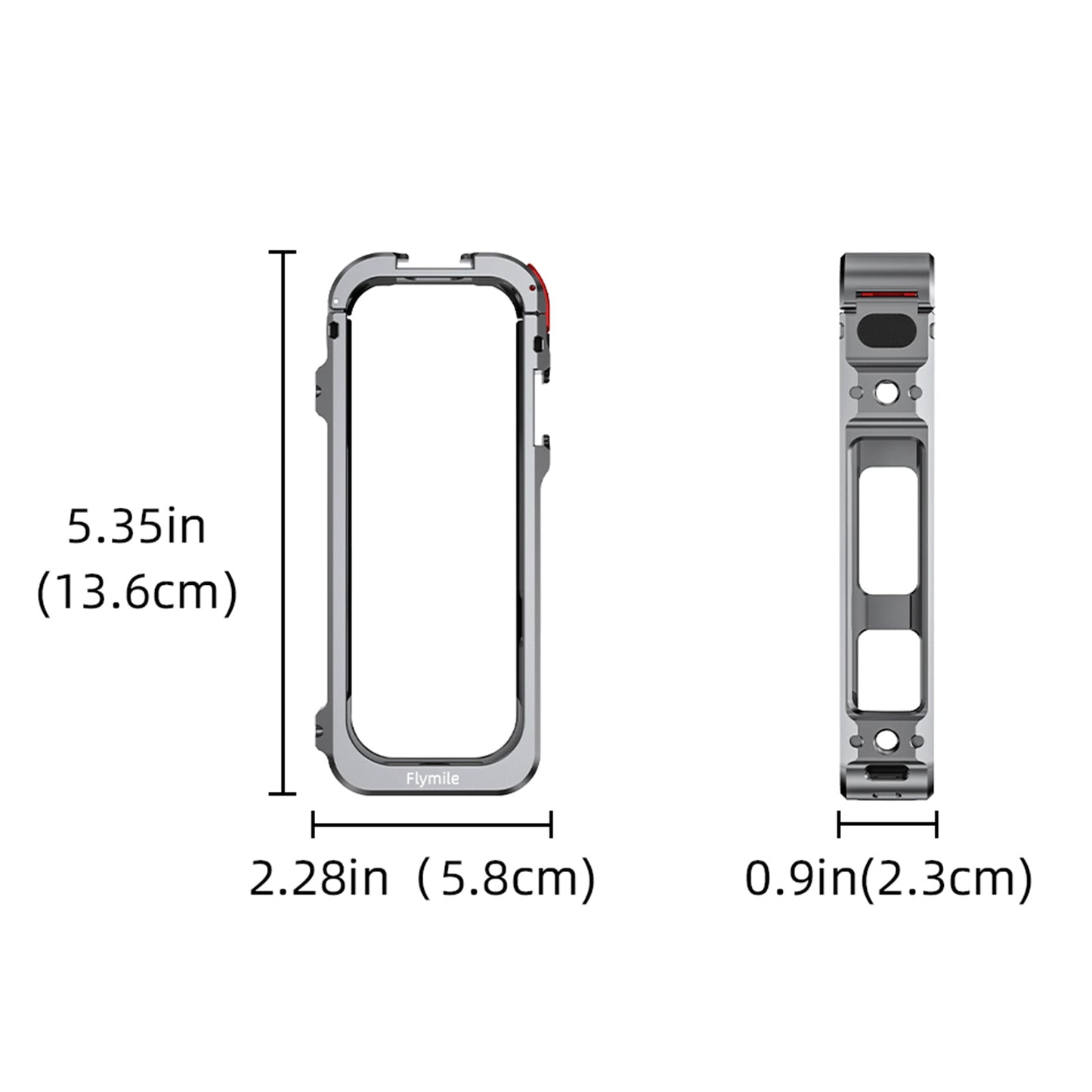 Telaio di supporto per Insta360 X5, custodia protettiva in silicone, protezione per l'obiettivo.