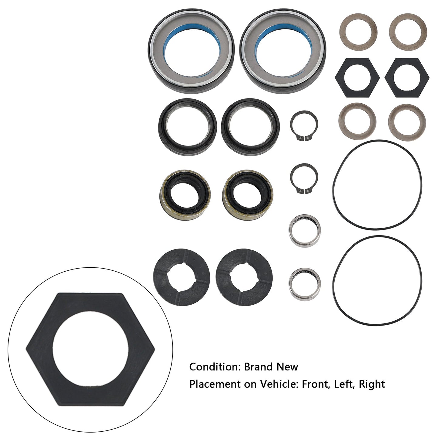 Kit guarnizione assale anteriore e rondella reggispinta per Ford Excursion F250 F350 1998-2004