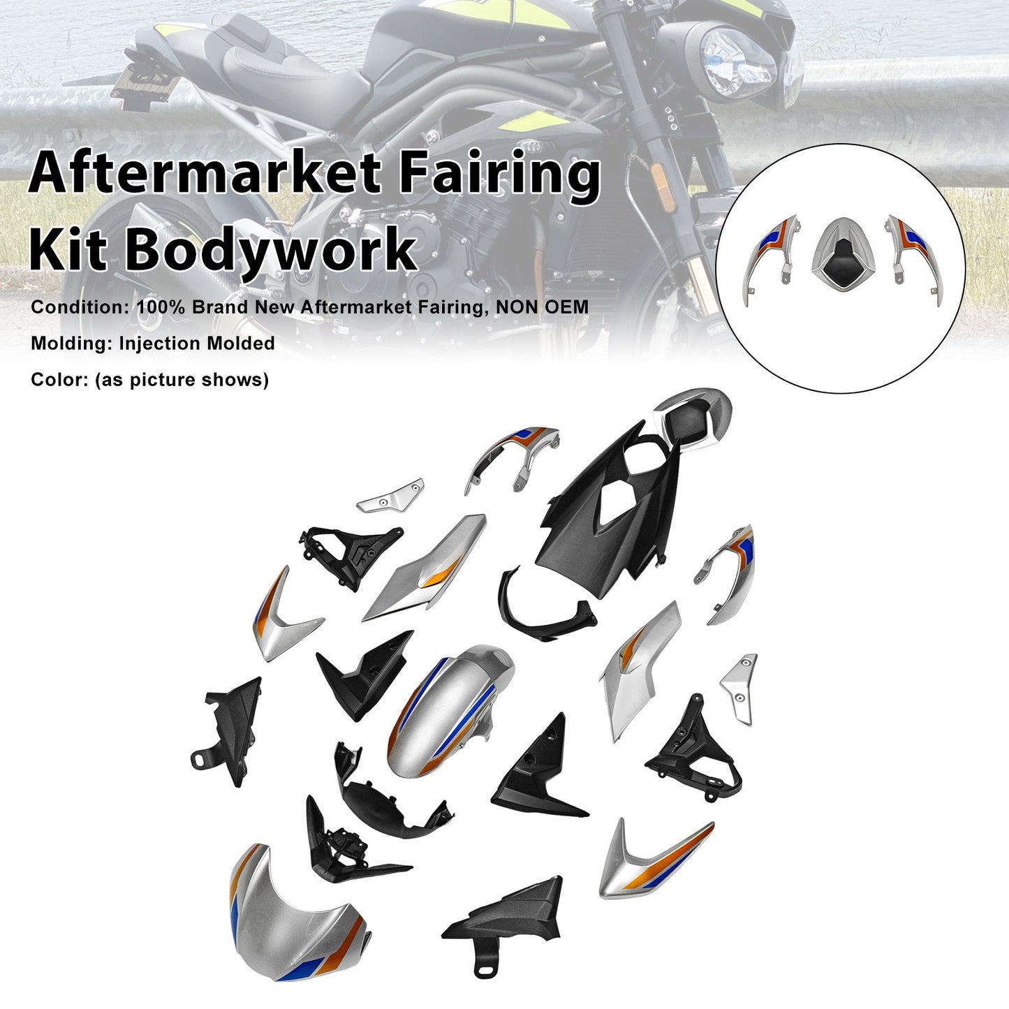 Kit di carene iniettabili per Street Triple 765 R/RS 2020-2022