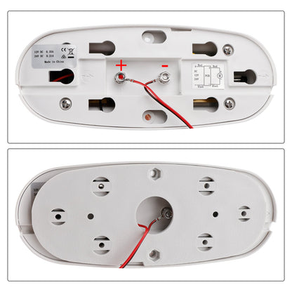 Ventola a basso consumo con rilevamento automatico 12V/24V per barche e camper, colore bianco