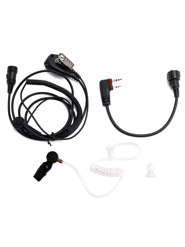 102B Auricolare in-ear con tubo d'aria trasparente e cavo A24 per ICOM A25CE A25N A24