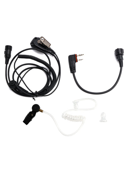 102B Auricolare in-ear con tubo d'aria trasparente e cavo A24 per ICOM A25CE A25N A24