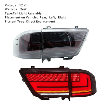 Gruppo ottico posteriore a LED sinistro e destro per Toyota Land Cruiser LC300 2021-2023