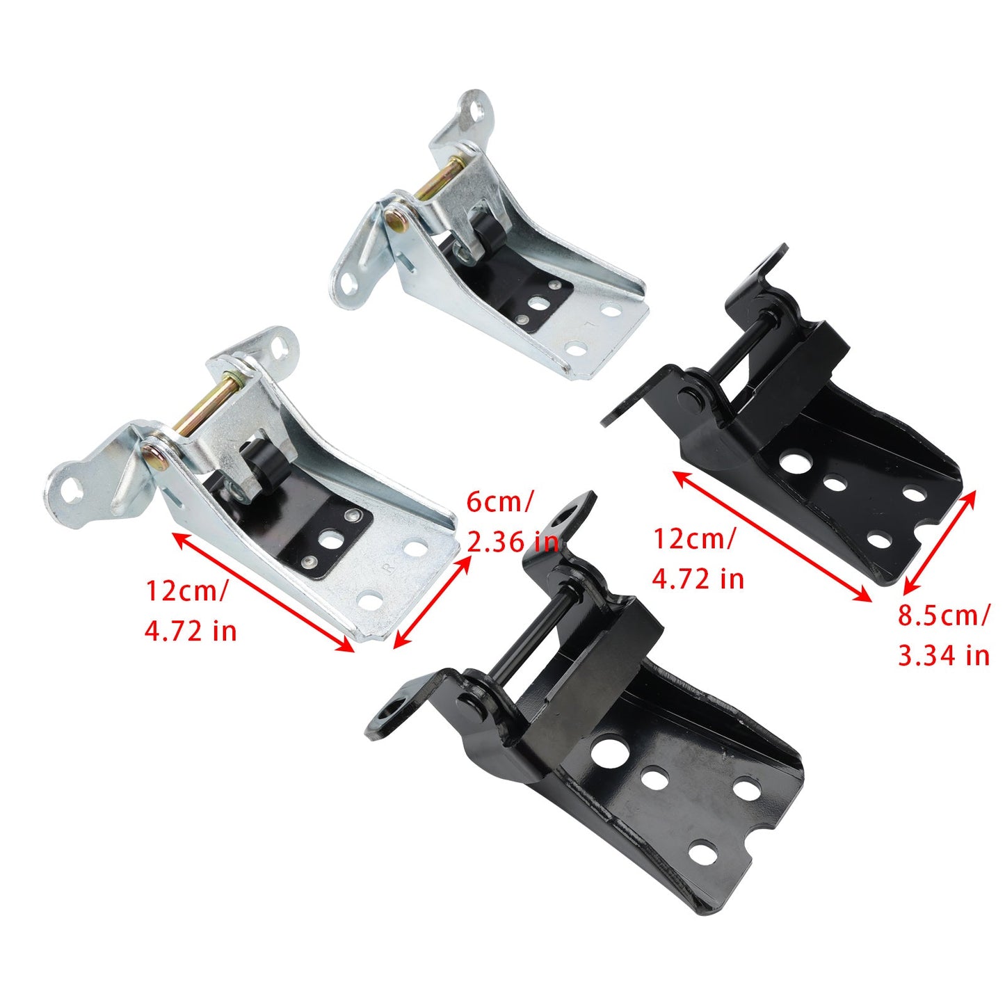Cerniera porta anteriore superiore inferiore 4 pezzi per Ford F150 F-250 F-350 Mercury 1980-1997