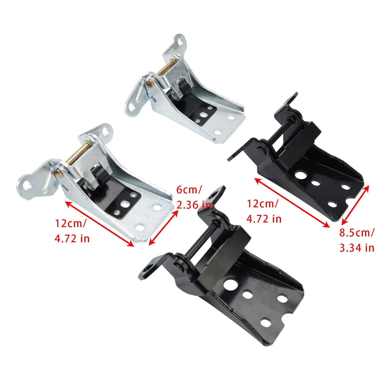 Cerniera per porta superiore e inferiore per camion Ford F350 1980-1997 4 pezzi Cerniera per porta anteriore superiore inferiore 925-066