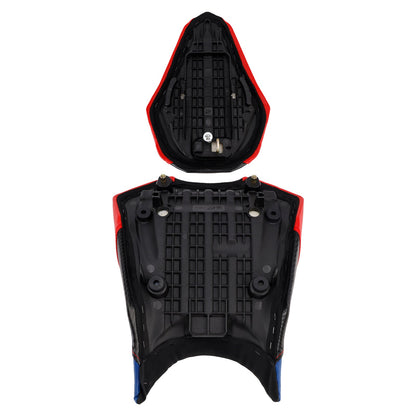Kit sedile conducente e passeggero per Honda CBR250RR 2017-2024 2023, cuscino posteriore rosso