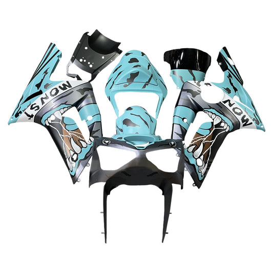 Kit carenatura iniezione in plastica ABS adatto per Kawasaki ZX6R 636 2003-2004