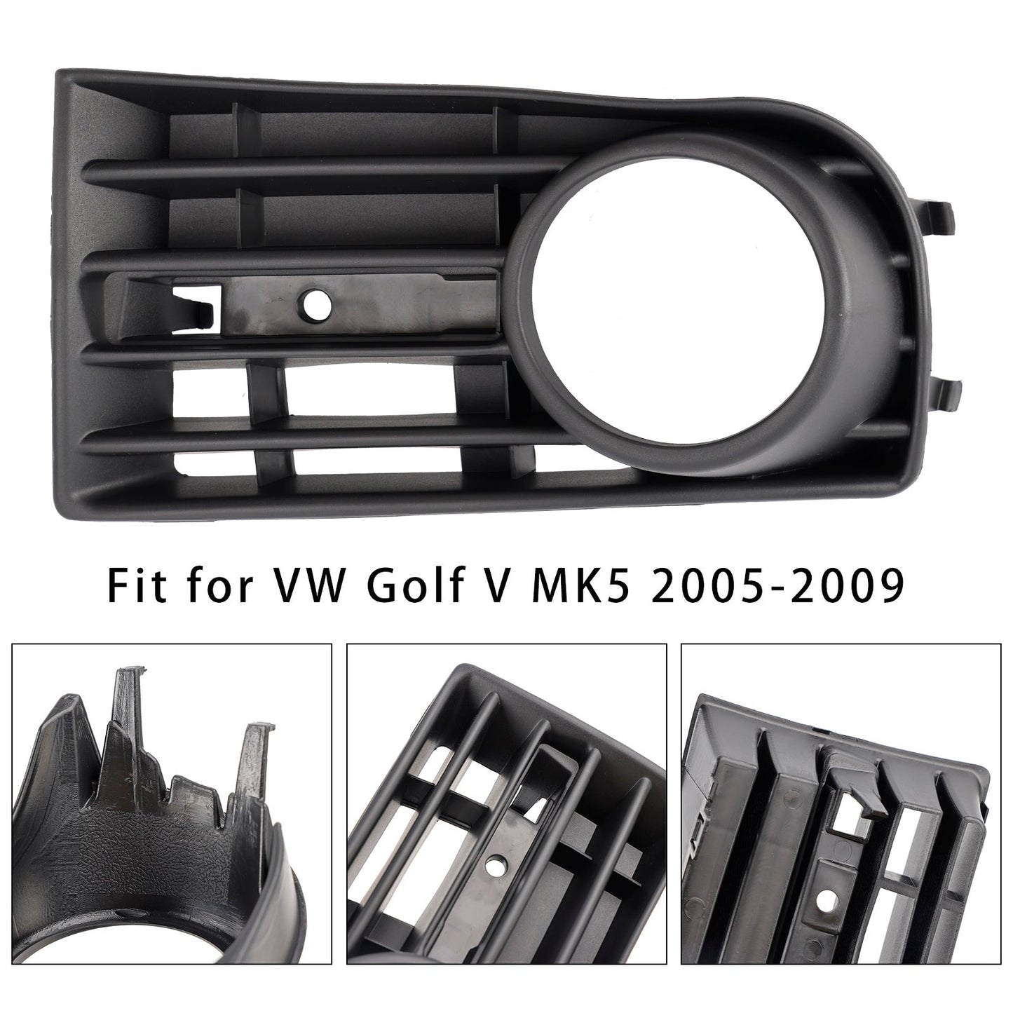 Griglia paraurti anteriore sinistro VW Golf V MK5 2003-2009, griglia fendinebbia 1K0853665B
