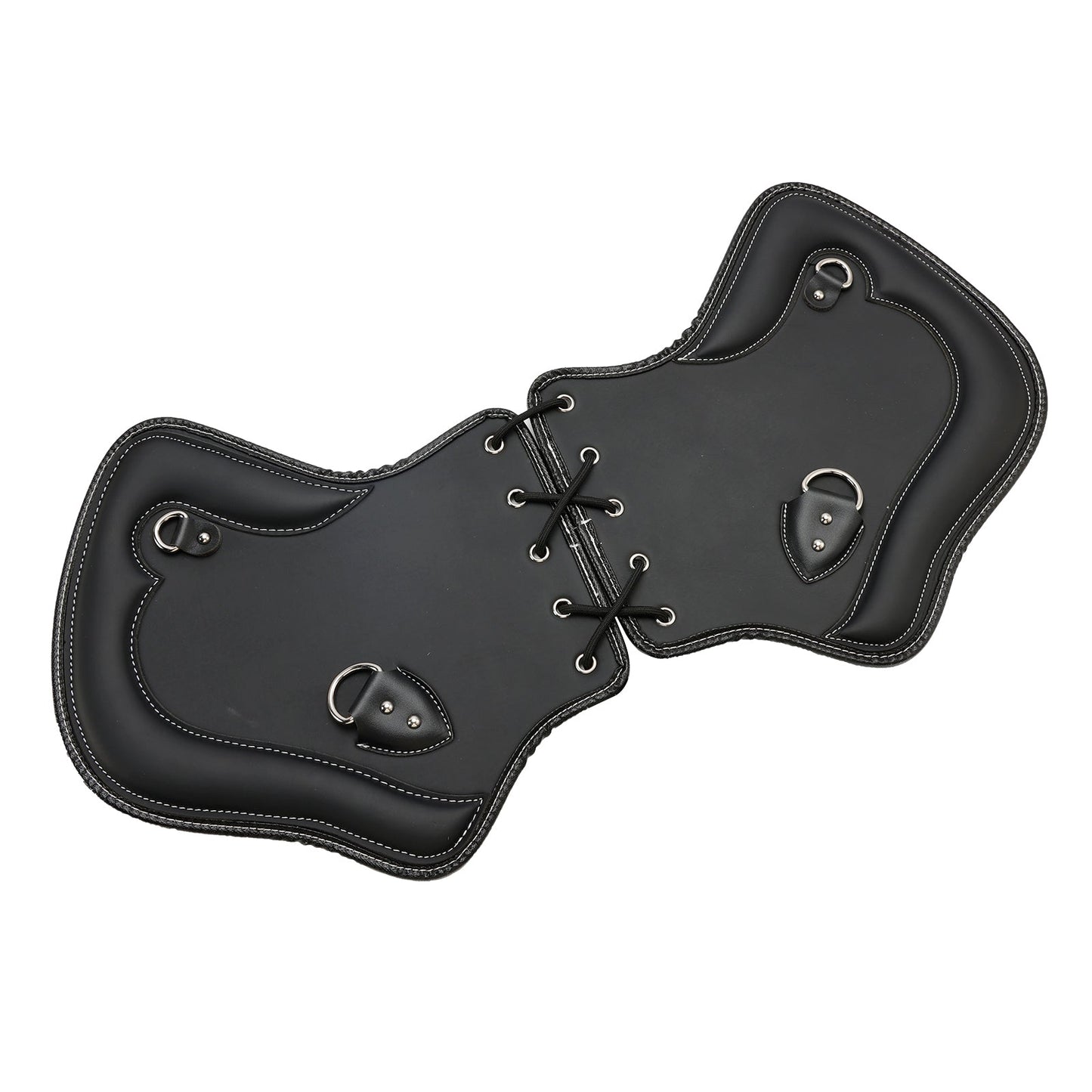Coppia di protezioni per sella con scudo termico CNC per moto Touring, Softail, Dyna o Sportster dal 1985 al 2017, colore nero e marrone.