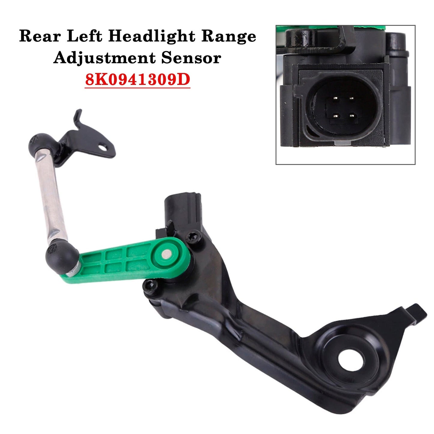 Sensore di regolazione della portata dei fari posteriore sinistro 8K0941309D per Audi A4 A5 2007-2015