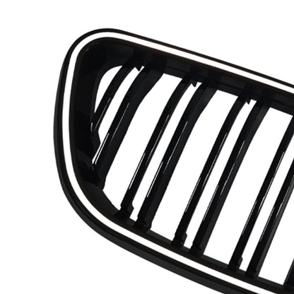 Griglia anteriore a doppio rene per BMW Serie 2 F22 F23 F24 2014-2018, nero lucido