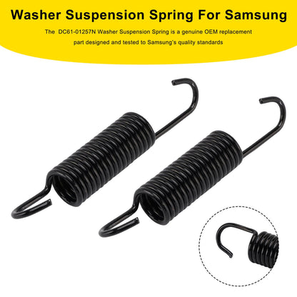 2 pezzi DC61-01257N Molla di sospensione per lavatrice Samsung sostituisce 592-49396 592-49474