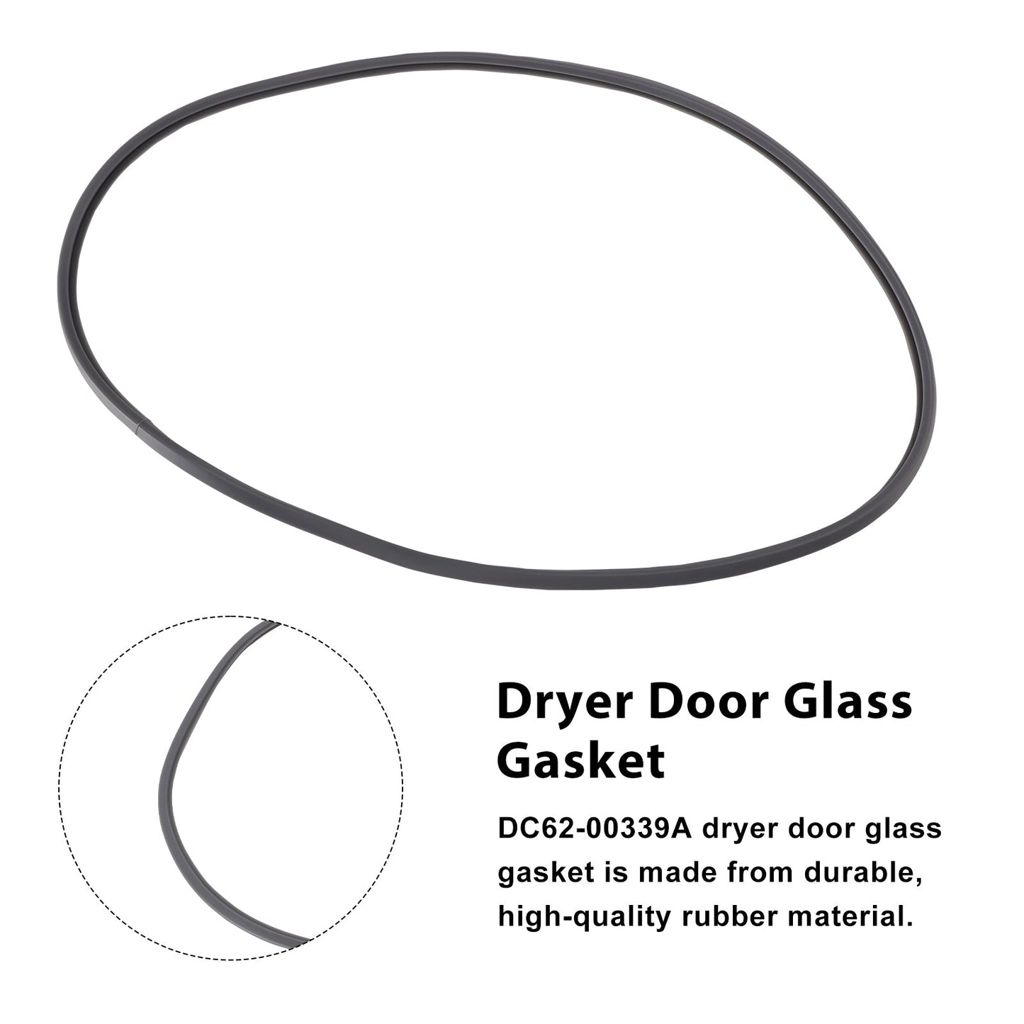 Guarnizione in vetro per porta asciugatrice DC62-00339A compatibile con Samsung