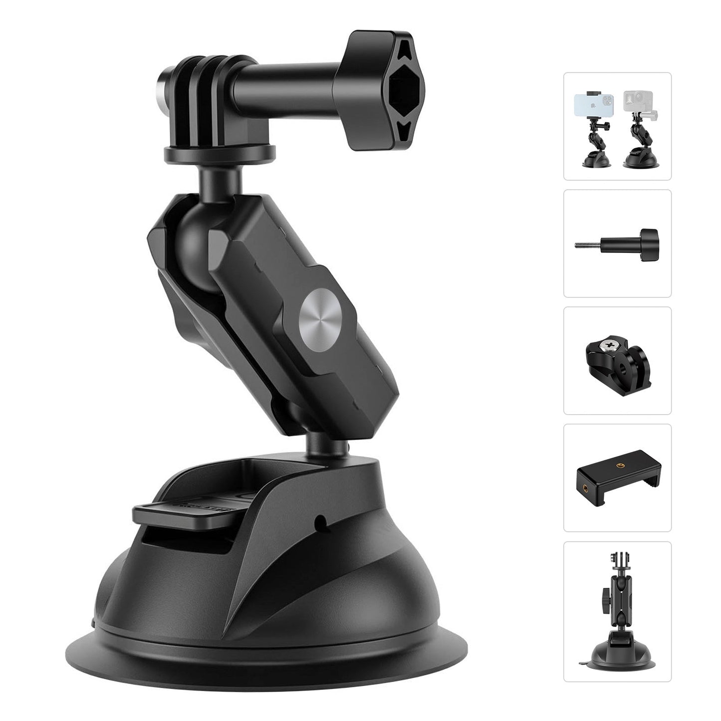 Supporto universale leggero e resistente con ventosa per Dji Gopro13/Insta 360 Go3