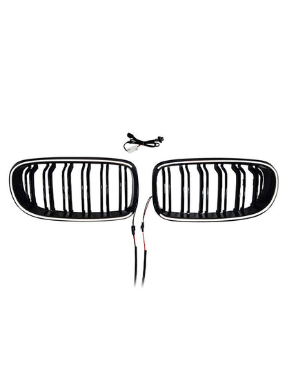 Griglia anteriore a doppio rene con nervature per BMW Serie 3 E90/E91 LCI 2009-2011