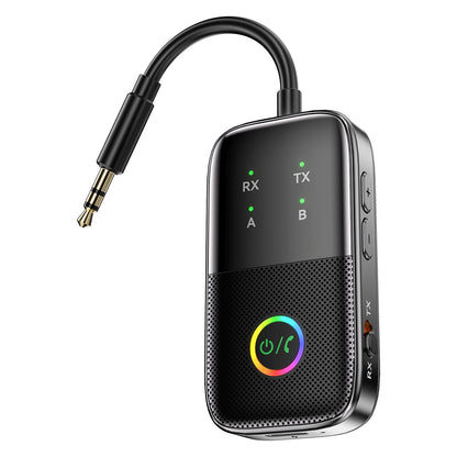 Ricevitore trasmettitore Bluetooth due in uno AUX Adattatore vivavoce per auto due a due