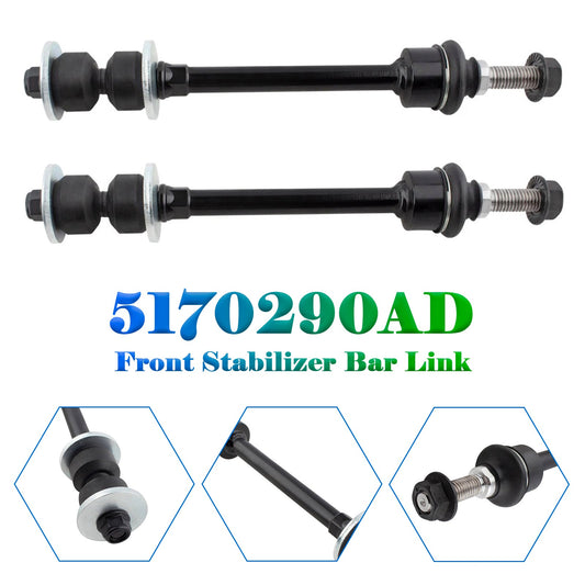 2 pezzi Barra stabilizzatrice anteriore K80894 per Dodge Ram 1500 4WD 2006-2018 5170290AD