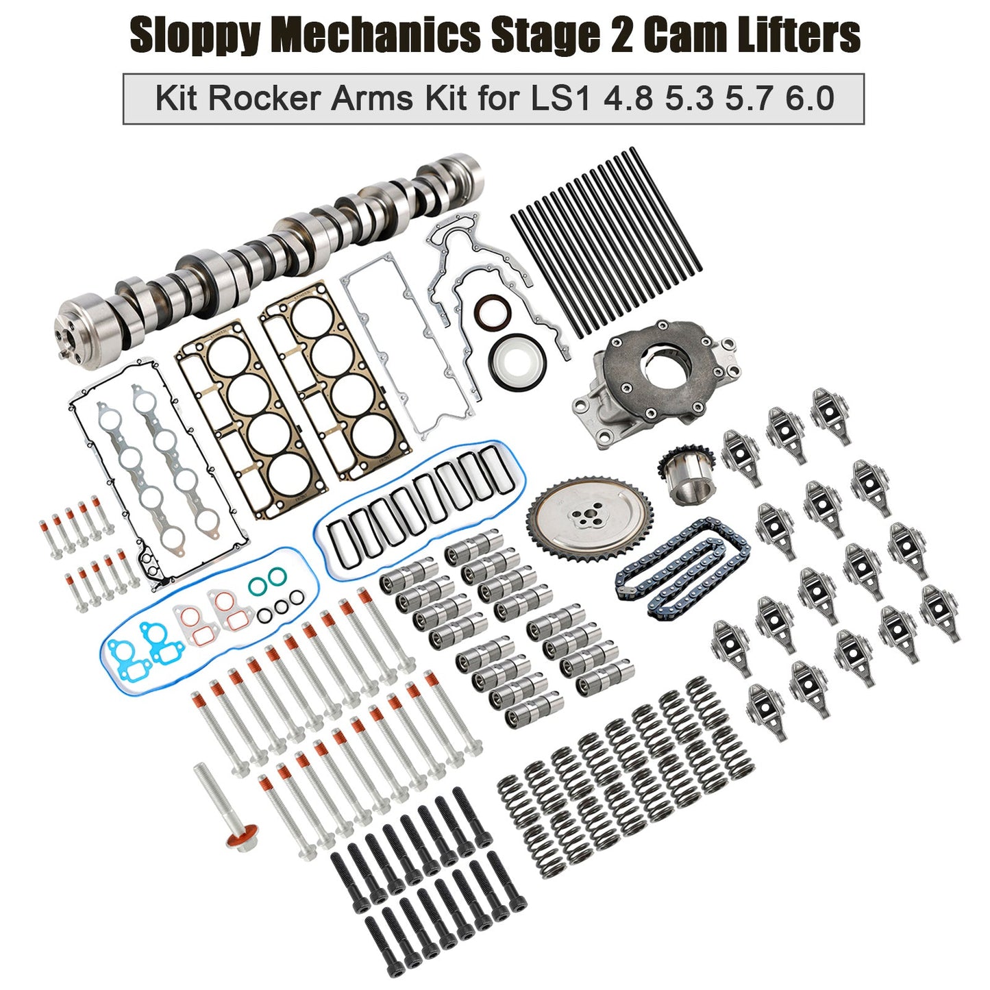 Kit bilancieri e alzacamme Stage 2 Sloppy Mechanics LS1 4.8 5.3 5.7 6.0