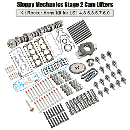 Kit bilancieri e alzacamme Stage 2 Sloppy Mechanics LS1 4.8 5.3 5.7 6.0