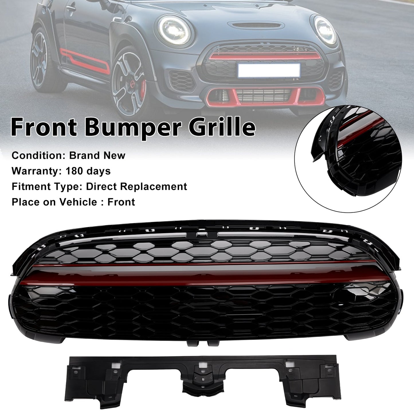 MINI F56 3 porte Hatchback Cooper S, Cooper SD GP-Style dal 2014 in poi, griglia anteriore con finiture rosse e nero lucido