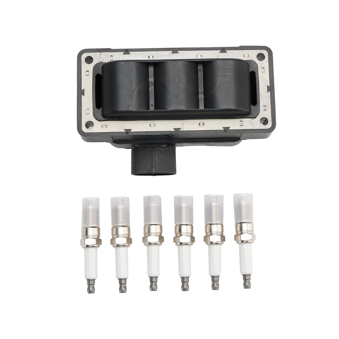 Bobina di accensione Mercury Mountaineer V6 4.0l 1998-2010+6 candele+6 cavi FD480 DG452 90TF12029A