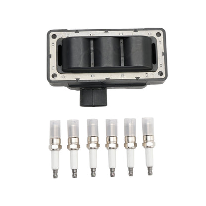 Bobina di accensione Mercury Mountaineer V6 4.0l 1998-2010+6 candele+6 cavi FD480 DG452 90TF12029A