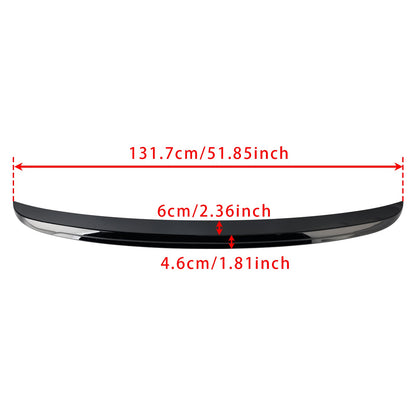 Spoiler posteriore nero lucido per BMW Serie 5 E60 M5 M5 Style 2003-2010