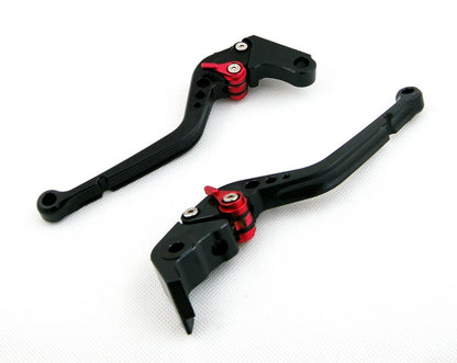 Long Brake Clutch Levers For Suzuki GSXR600 GSXR750 2006-10 GSXR1000 05-06 Black