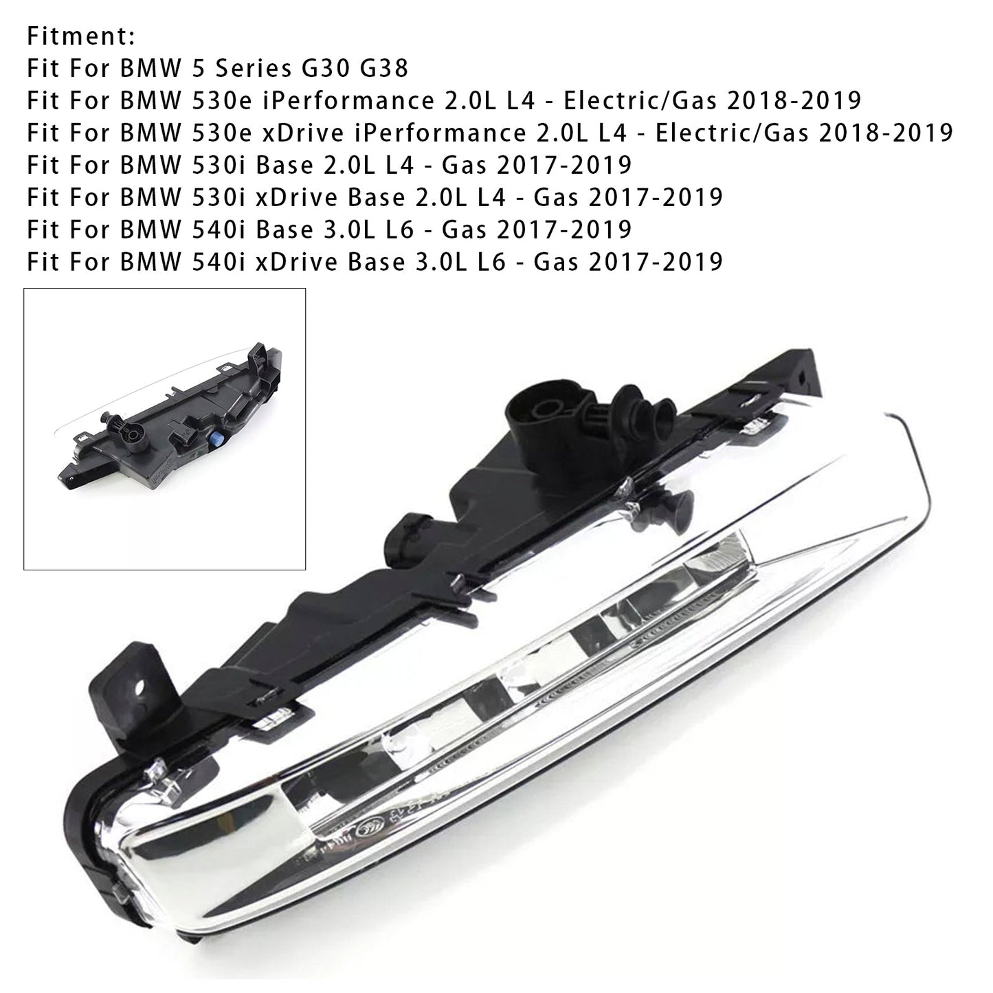 1 pz. Fendinebbia anteriore sinistro a LED per BMW Serie 5 G30 G38 17-19 63177349131