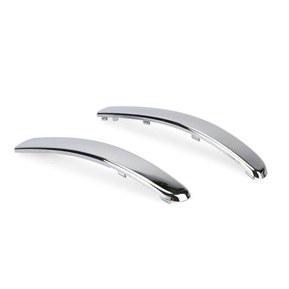 Crome Sinistra+Destra Coppia anteriore Bumper Lower Grill Moulding Trim per Fiat 500 2007-2015