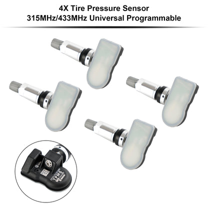 4X Sensore Pressione Pneumatici Universale TPMS Programmabile MX-Sensor 433 MHZ