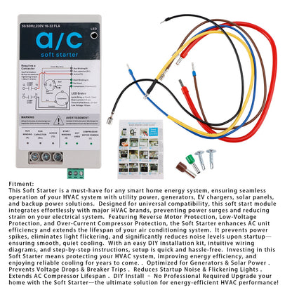 Avviatore graduale CA con protezione inversa del motore (16-32 A + kit di installazione)