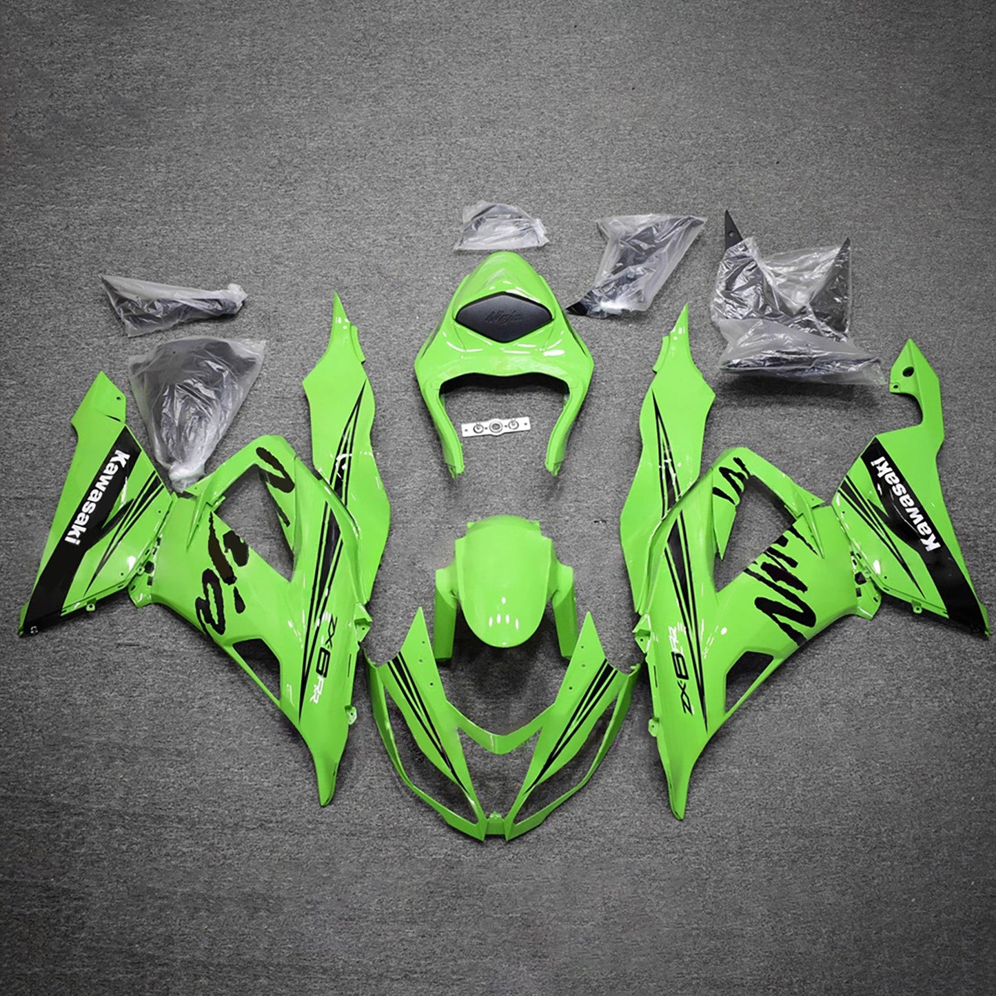 Kit carenatura iniezione in plastica ABS adatto per Kawasaki ZX6R 636 2013-2018