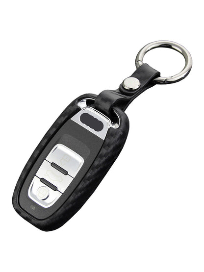 Custodia in pelle e silicone per chiave auto con fibbia per Audi